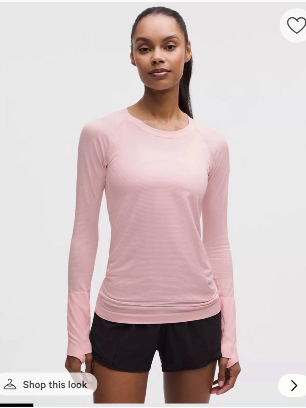 Lululemon Swiftly Tech Long Sleeve Shirt 2.0 in Pink Pearl
Size 10